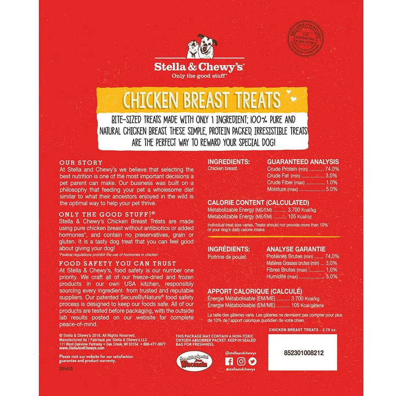 Stella & Chewy's Freeze Dried Raw Chicken Breast Treats 2.75oz