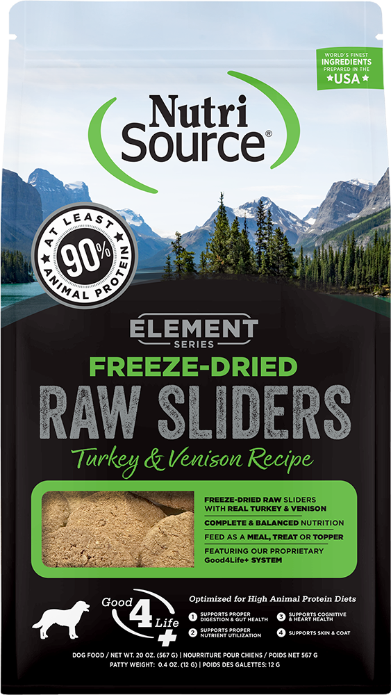 Freeze-Dried Turkey & Venison Recipe- Raw Sliders