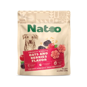 Natoo Crunchy Biscuits Oats And Berries Flavor