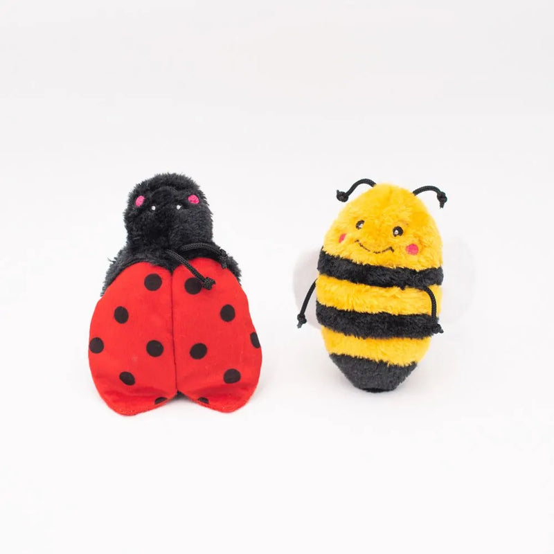 Zippy Paws Crinkle 2-Pack (Bee and Ladybug)