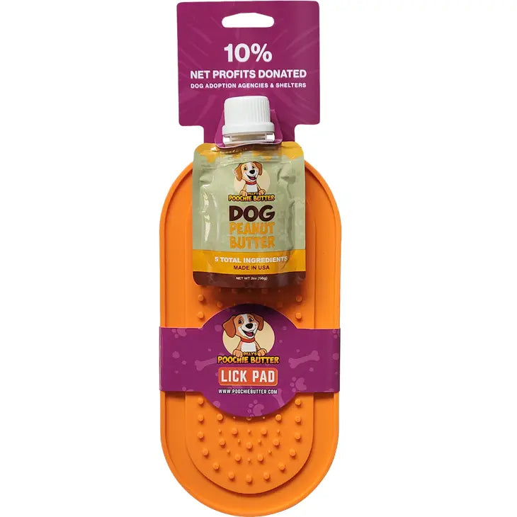 Poochie Butter 2oz Squeeze Pack + Lick Pad