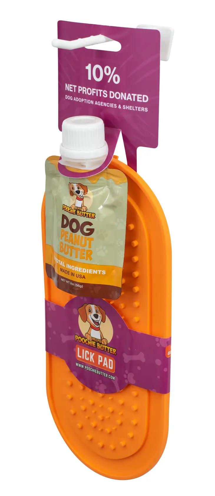 Poochie Butter 2oz Squeeze Pack + Lick Pad