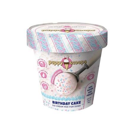 Puppy Scoops Ice Cream Mix - Birthday Cake with Sprinkles, Pint Size, 4.65 oz