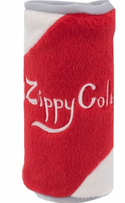 Zippy Paws Zippy Cola Squeakie Can Dog Toy