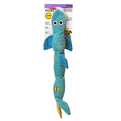Stuffing Free Floppy Shark Blue Large – Petstages Dog Toy