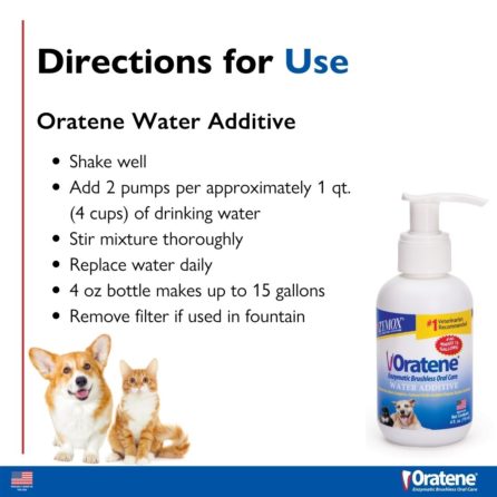 Zymox Oratene® Enzymatic Brushless Water Additive, Authentic Product Made in the USA 4oz