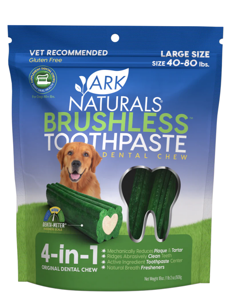 Large Brushless Toothpaste, for dogs 40 lbs. and up