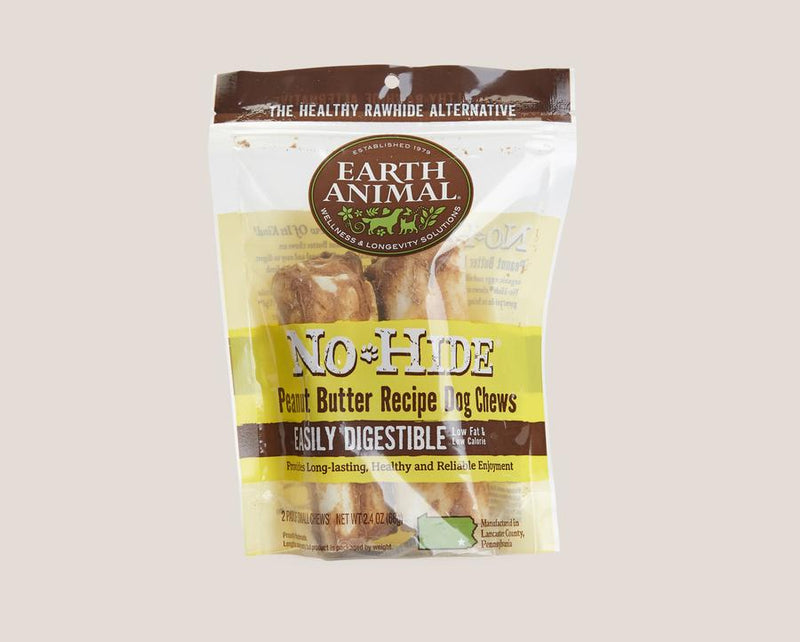 Earth Animal No Hide Peanut Butter Chews 2pack