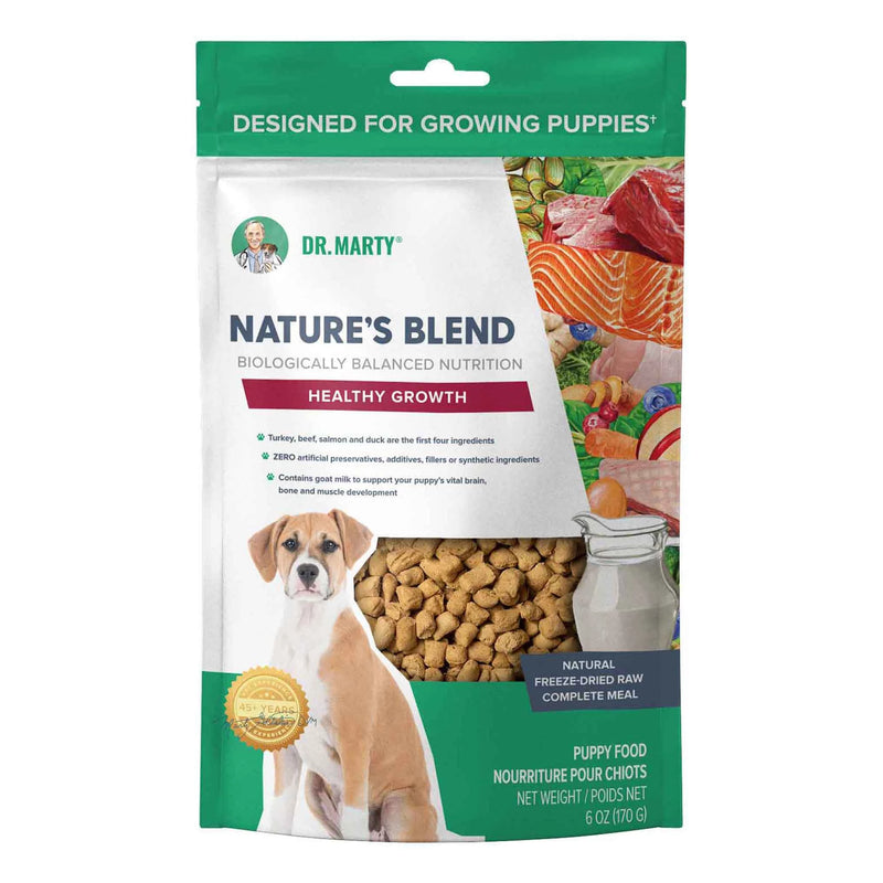 Dr. Marty Nature's Blend Healthy Growth for Puppies Freeze Dried Raw Dog Food 6oz