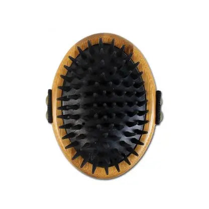 Curry Brush with Rubber Bristles