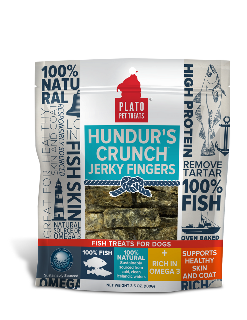 Hundur's Crunch Jerky Fingers Fish Dog Treats