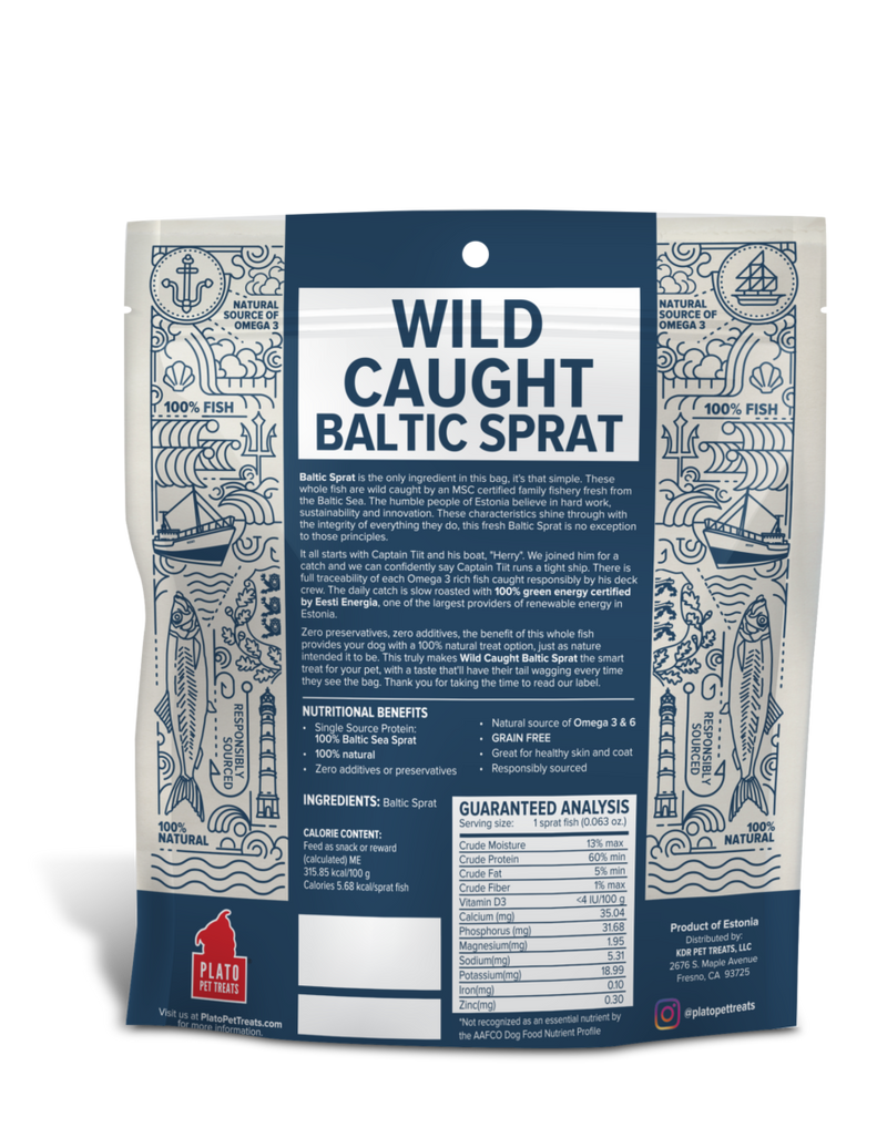 Wild Caught Baltic Sprat Fish Dog Treats