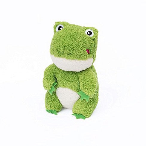 ZippyPaws - Cheeky Chumz Super Soft Squeaker Plush Dog Toy with Unique Sound - Frog