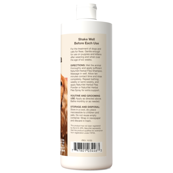 Herbal Flea Shampoo – Dog and Cat 16 oz