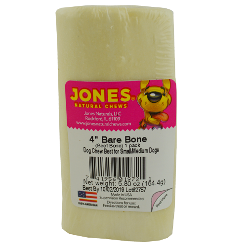 JONES BARE BONES 4″ (BEEF BONE)
