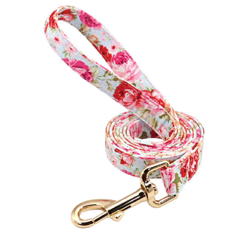 Dog Leash Floral Print - Pink