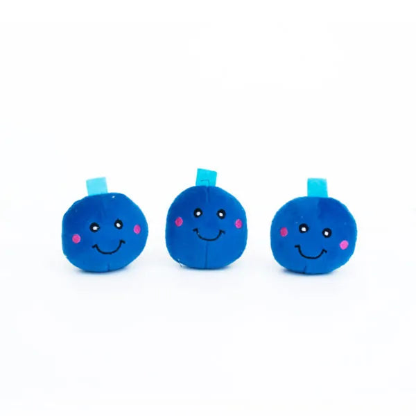 ZippyPaws Miniz 3-Pack Blueberries