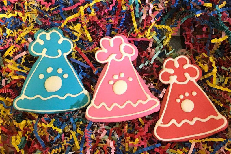 Party Hats Dog Cookies