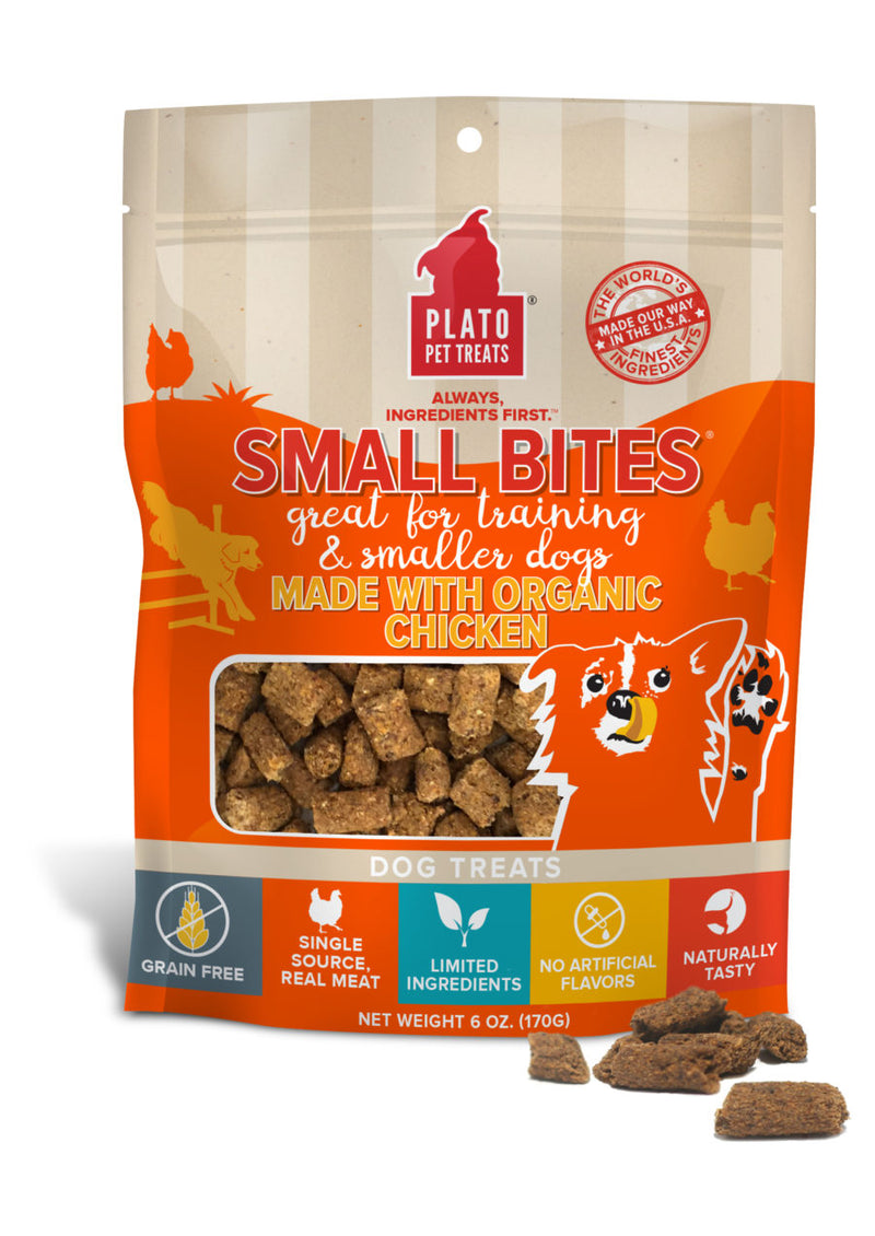 Small Bites Made With Organic Chicken Meaty Morsel Dog Treats
