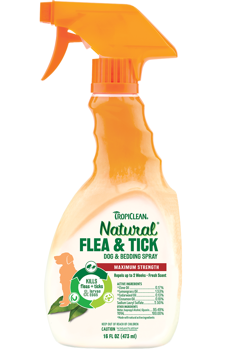 Tropiclean Natural Flea & Tick Spray 16 oz