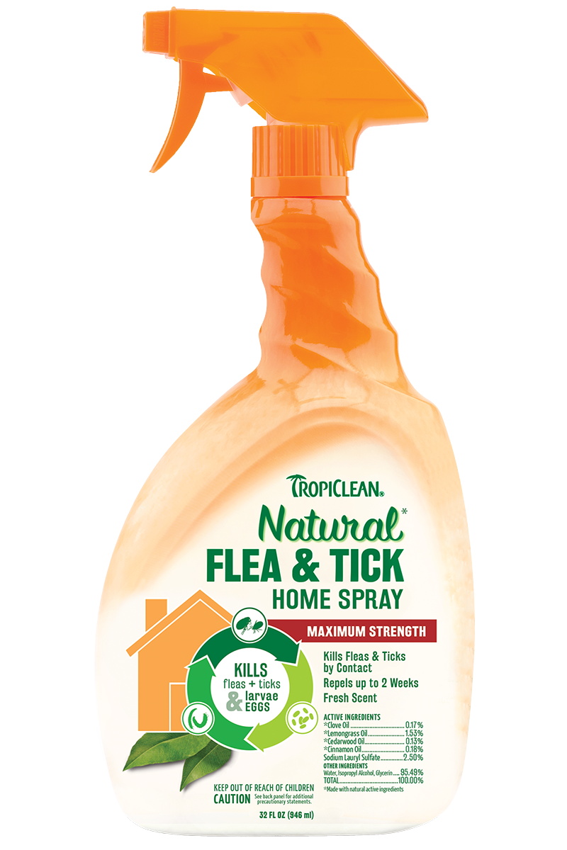 Tropiclean Natural Flea & Tick Spray For Home 32 oz