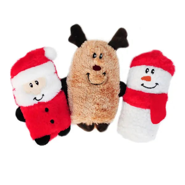 Zippy Paws Holiday Squeakie Buddies - Pack of 3