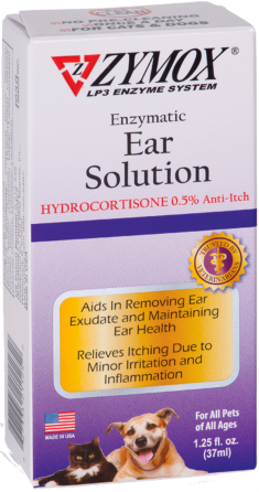 ZYMOX Enzymatic Ear Solution with 0.5% Hydrocortisone, Authentic Product Made in the USA