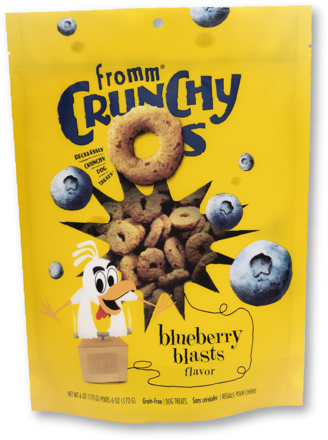 Fromm Dog Treat Crunchy O's Blueberry Blast 26 oz