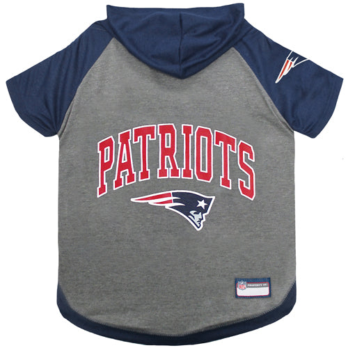 New England Patriots NFL Dog Hoodie Tee Shirt