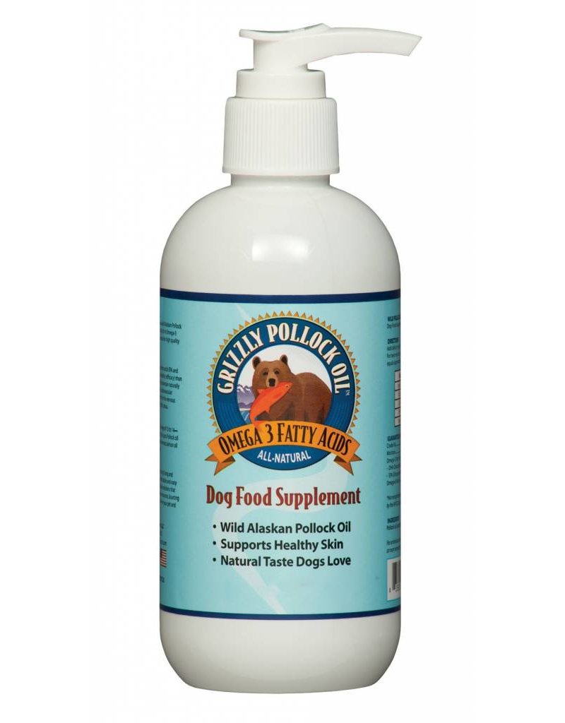 GRIZZLY WILD ALASKAN POLLOCK OIL FOR DOGS 8 OZ