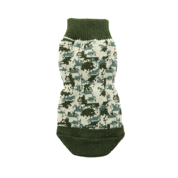 Non-Skid Dog Socks - Green Camo