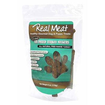 Real Meat CO. Air Dried Turkey Neckers Dog Treats 6oz