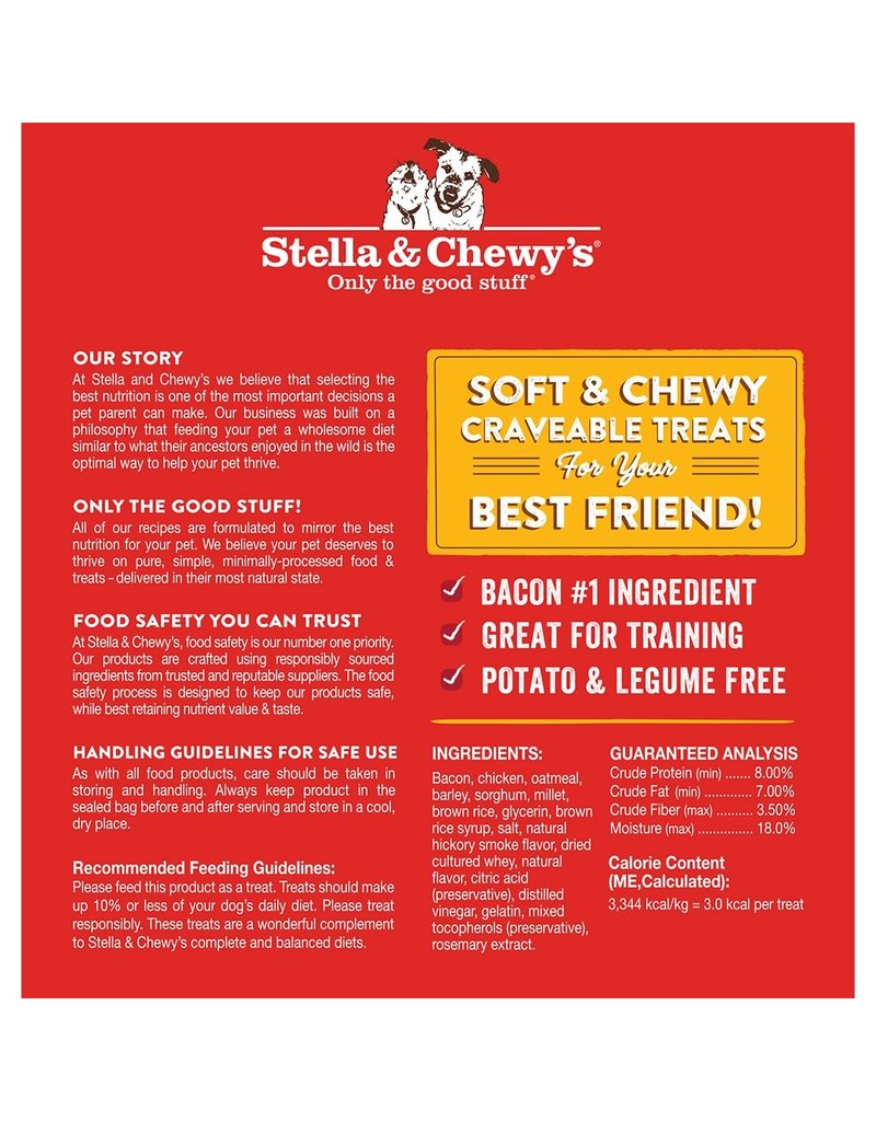 STELLA & CHEWY'S CRAV'N BAC'N | BACON & CHICKEN TRAINING BITES 8.25 OZ