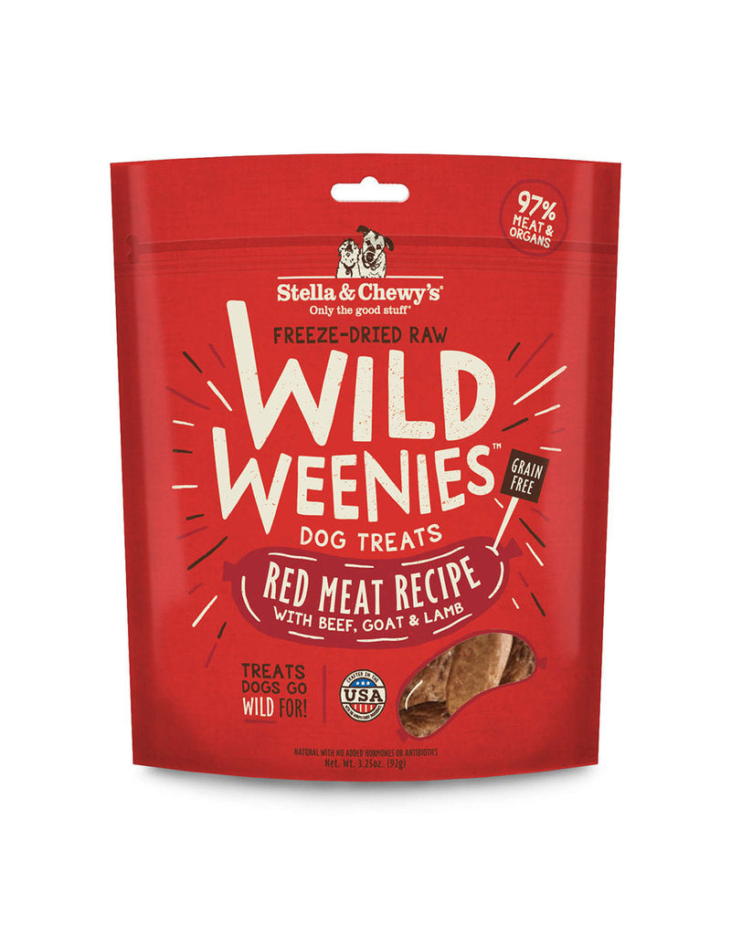 STELLA & CHEWY'S WILD WEENIES DOG TREATS RED MEAT 3.25 OZ